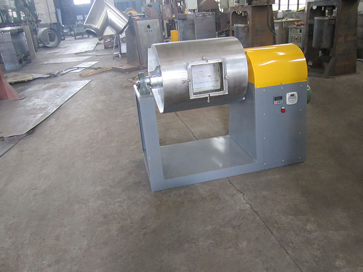 Horizontal rotary ball mill drum