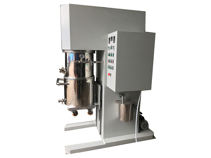 Production type dual planetary mixer